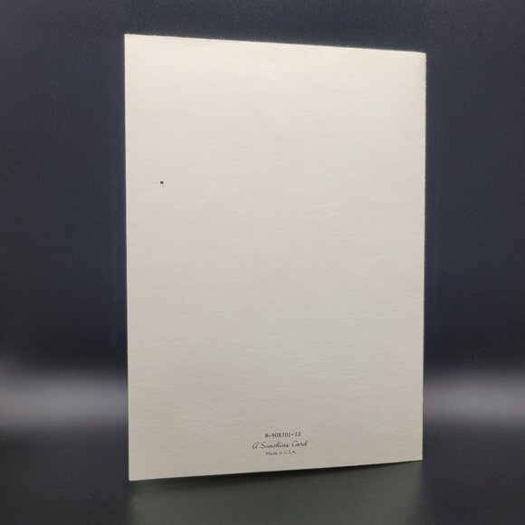 Vintage Best Wishes Wedding Card Envelope White with Purple Rose Bloom Unused - Picture 4 of 7